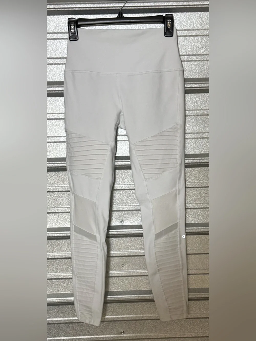 ALO white motto leggings S